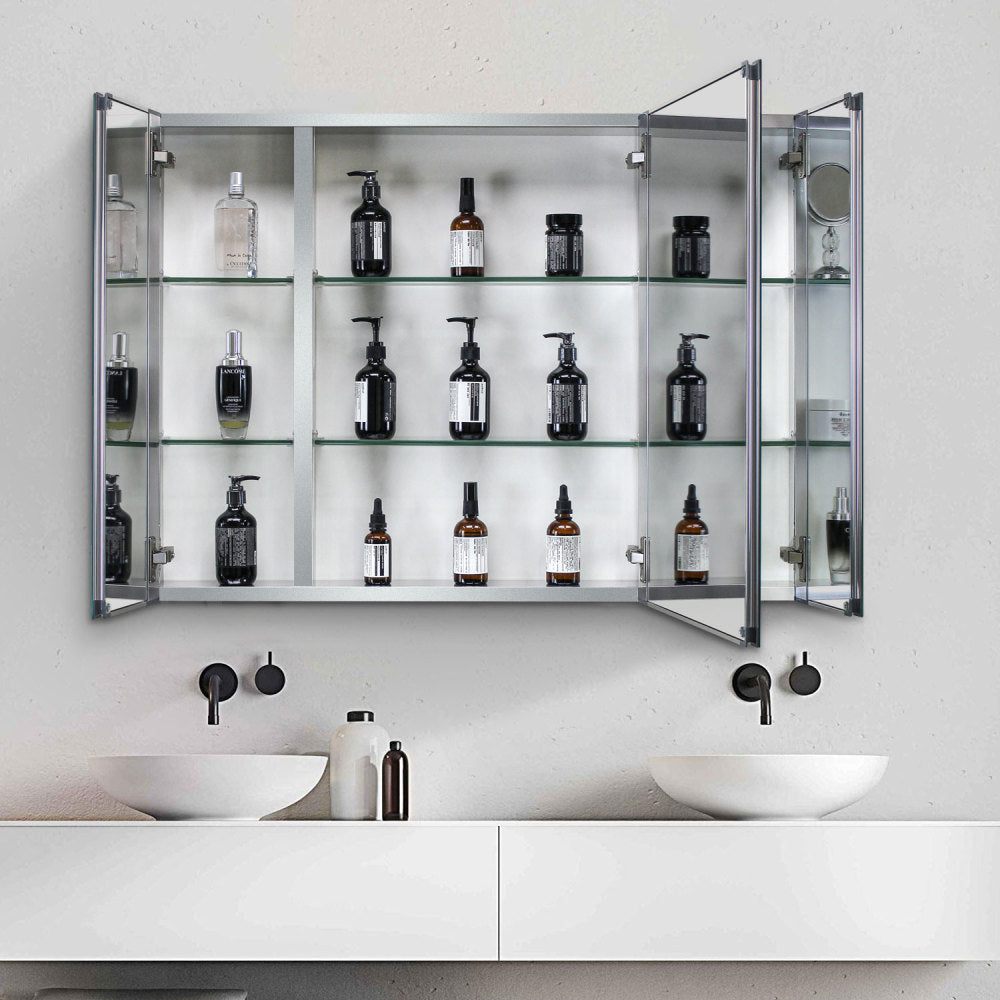 15x26 inch Medicine Cabinet with Mirror Aluminum Bathroom Adjustable shelf Wall Mounted or Successed