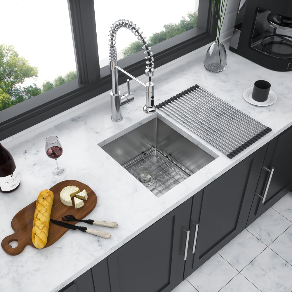 30 Inch Undermount Sink - 30"x18"x10" Gunmetal Black Undermount Kitchen Sink 16 Gauge 10 Inch Deep Single Bowl Kitchen Sink Basin