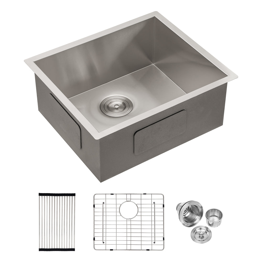 30 Inch Undermount Sink - 30"x18"x10" Gunmetal Black Undermount Kitchen Sink 16 Gauge 10 Inch Deep Single Bowl Kitchen Sink Basin