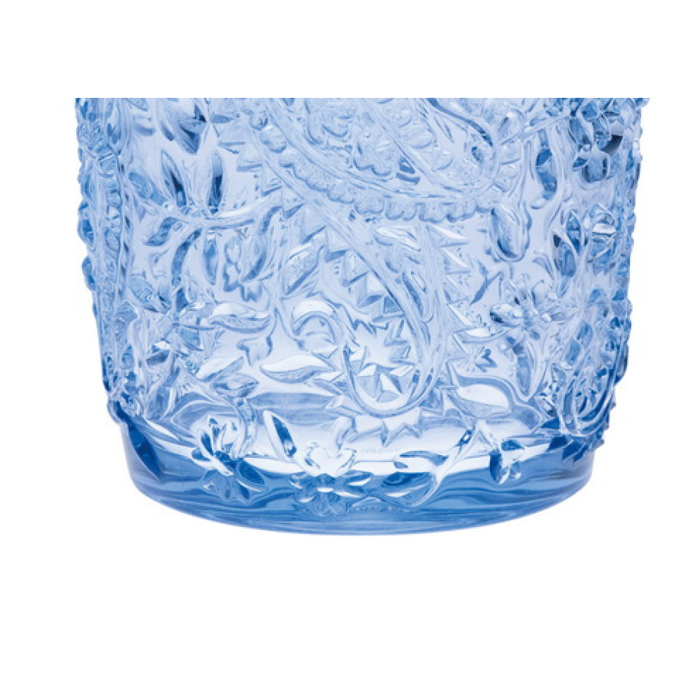 Paisley Acrylic Glasses Drinking Set of 4 DOF (13oz), Plastic Drinking Glasses, BPA Free Cocktail Glasses, Drinkware Set, Drinking Water Glasses