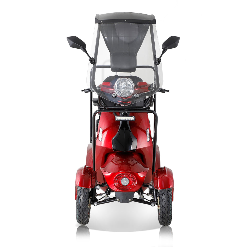 Fastest Mobility Scooter With Four Wheels For Adults & Seniors, Red