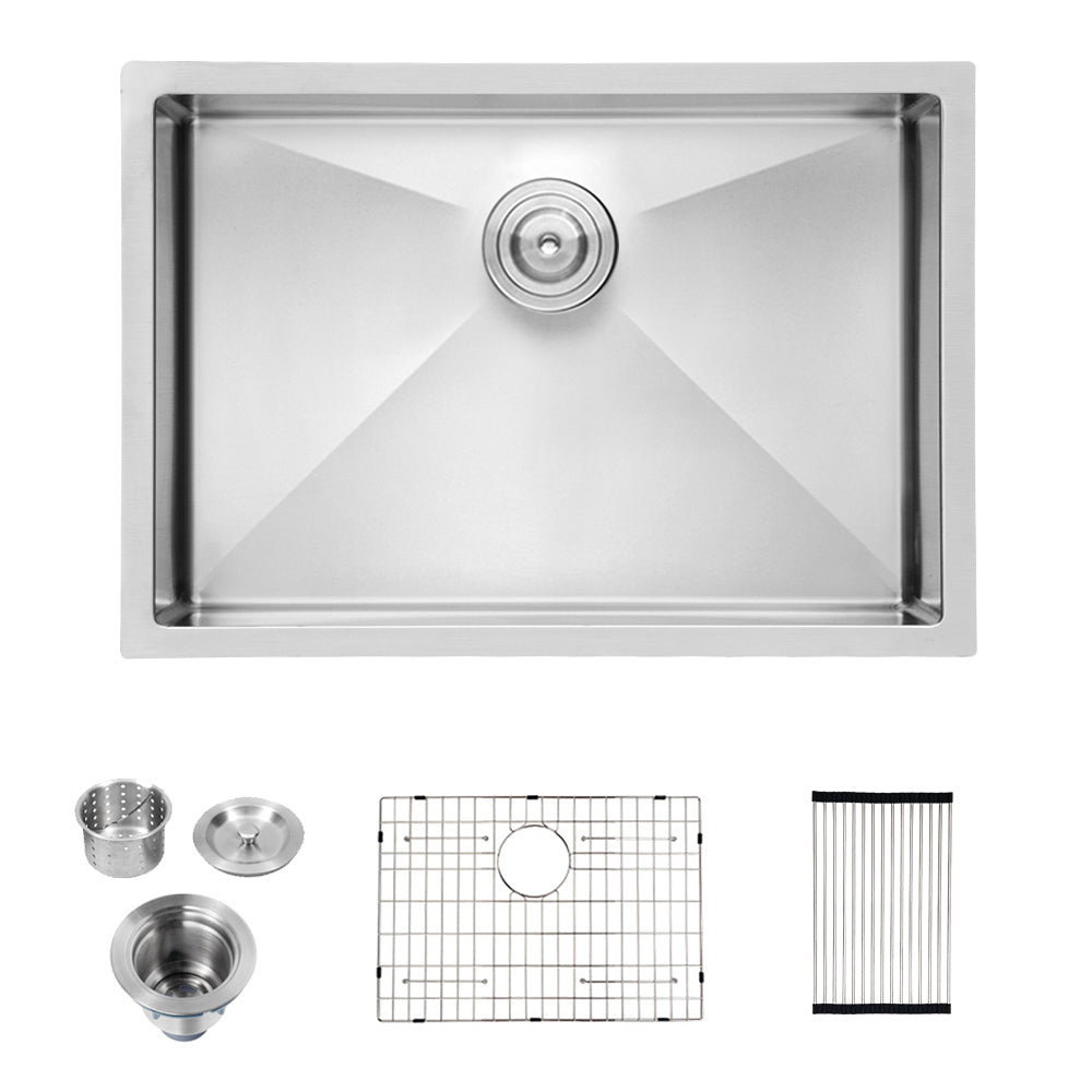 30 Inch Undermount Sink - 30"x18"x10" Gunmetal Black Undermount Kitchen Sink 16 Gauge 10 Inch Deep Single Bowl Kitchen Sink Basin