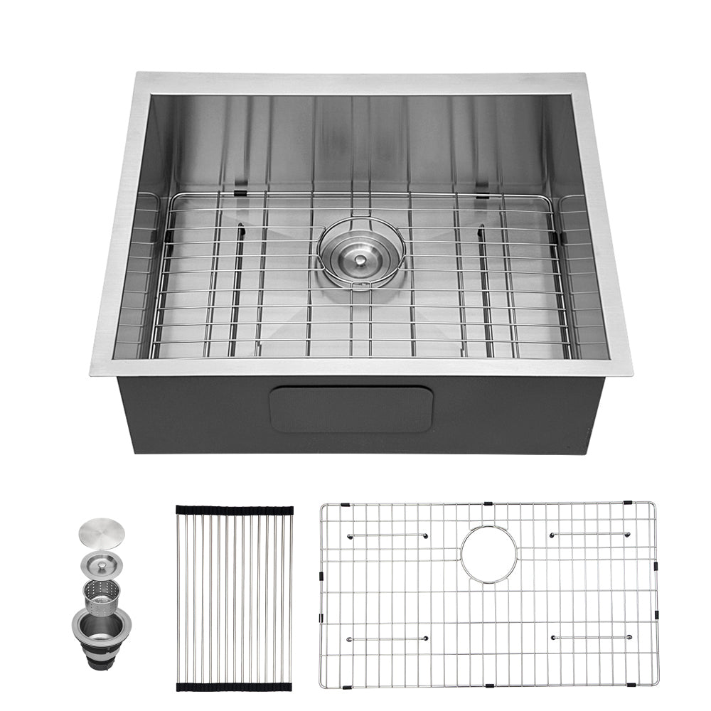 30 Inch Undermount Sink - 30"x18"x10" Gunmetal Black Undermount Kitchen Sink 16 Gauge 10 Inch Deep Single Bowl Kitchen Sink Basin