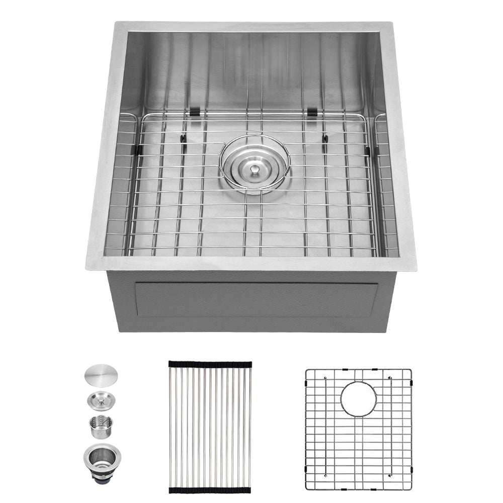 30 Inch Undermount Sink - 30"x18"x10" Gunmetal Black Undermount Kitchen Sink 16 Gauge 10 Inch Deep Single Bowl Kitchen Sink Basin