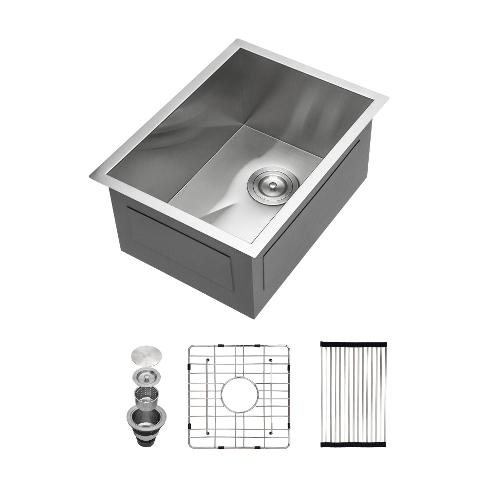30 Inch Undermount Sink - 30"x18"x10" Gunmetal Black Undermount Kitchen Sink 16 Gauge 10 Inch Deep Single Bowl Kitchen Sink Basin