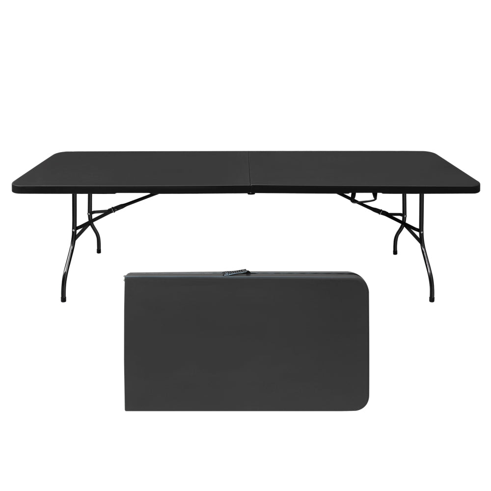 4ft Portable Folding Table Indoor&Outdoor Maximum Weight 135KG Foldable Table for Camping White