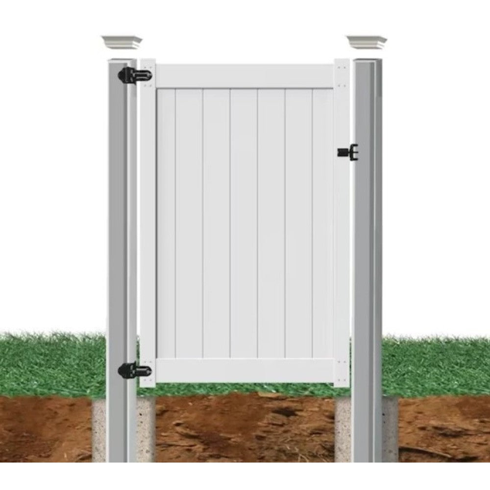 2 pcs x Privacy Fence Panels 6ft.H x 6ft.W White Vinyl Fence set of 2 Pcs