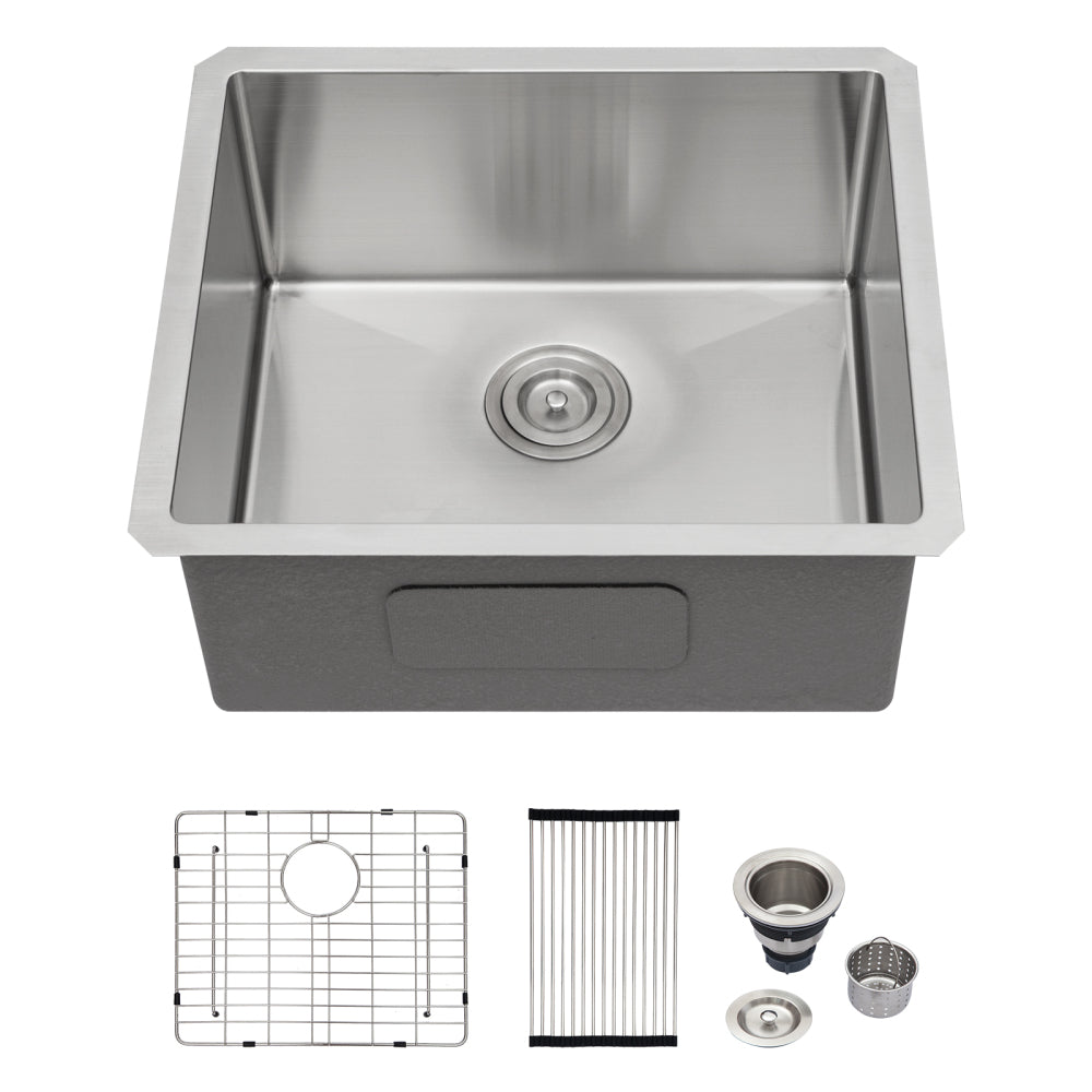 30 Inch Undermount Sink - 30"x18"x10" Gunmetal Black Undermount Kitchen Sink 16 Gauge 10 Inch Deep Single Bowl Kitchen Sink Basin