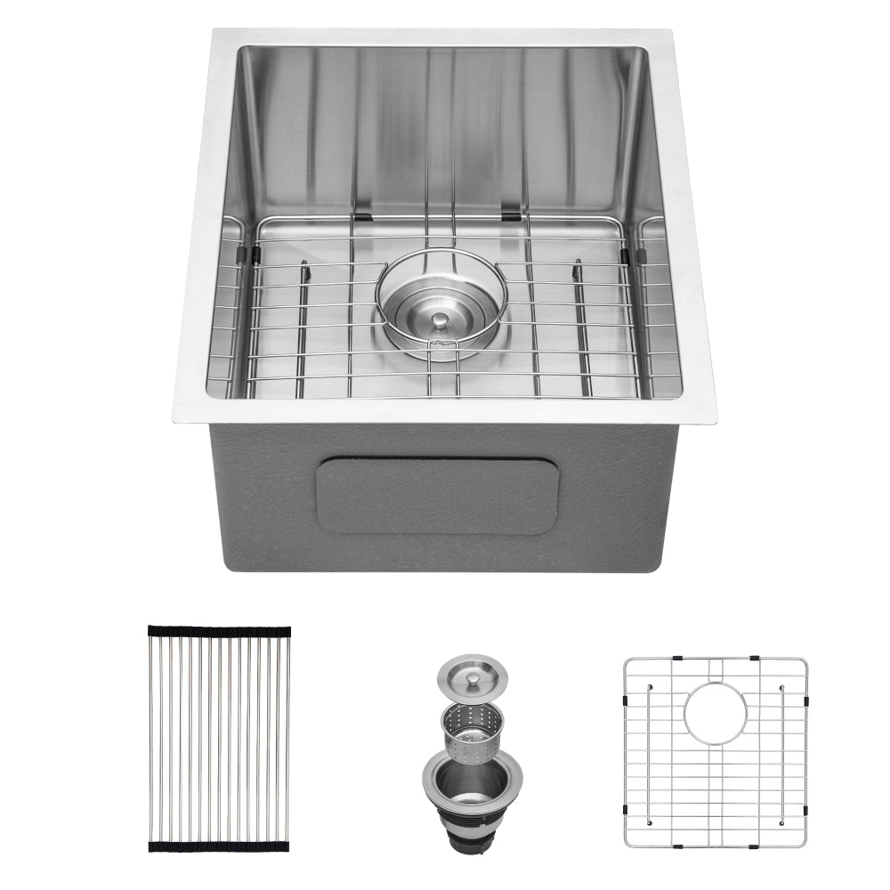 30 Inch Undermount Sink - 30"x18"x10" Gunmetal Black Undermount Kitchen Sink 16 Gauge 10 Inch Deep Single Bowl Kitchen Sink Basin