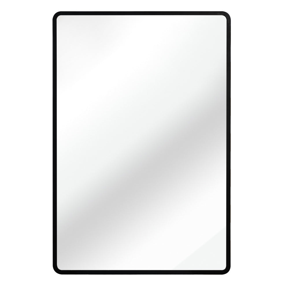 Black 24x30 inch Metal Framed Wall mount or Recessed Mirror Cabinet