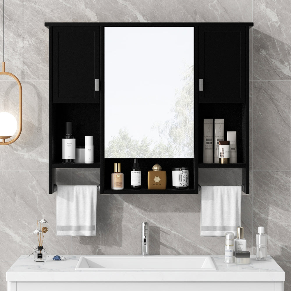 36'' Bathroom Vanity with Top Sink, Modern Bathroom Storage Cabinet with 2 Soft Closing Doors and 6 Drawers, Single Sink Bathroom Vanity (Same as SW000116AAE)