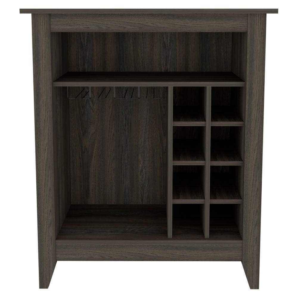 Bar Cabinet, One Open Drawer, One Open Shelf, Carbon Espresso