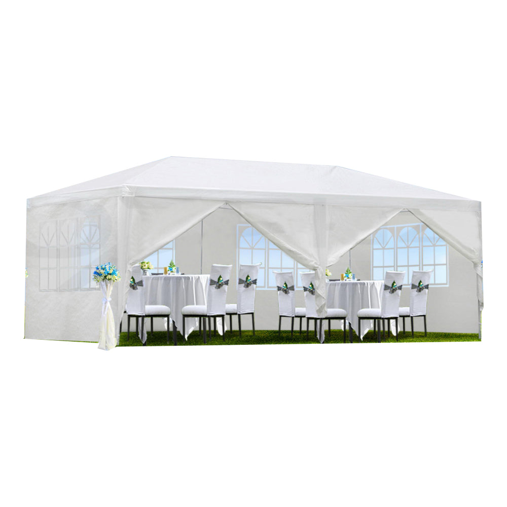 10x30' Wedding Party Canopy Tent Outdoor Gazebo with 8 Removable Sidewalls