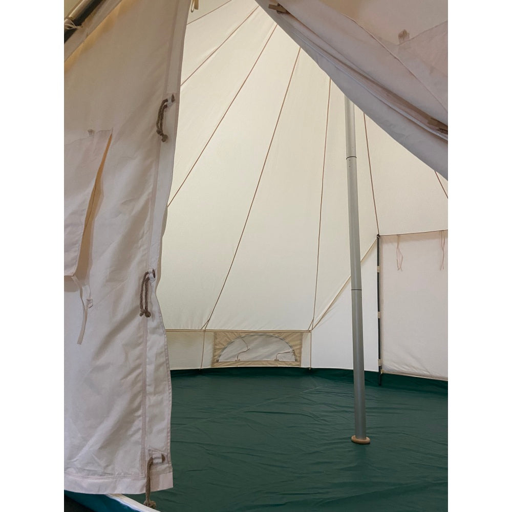 SAM&HAIBEI 19.68*13.1ft Canvas Tent Bell Tent Glamping, 4 Seasons Yurt Tent for Camping, Heavy Cotton Canvas Tent for Family Camping, Outdoor Hunting, Bell tent with 8.53ft*6.56ft porch