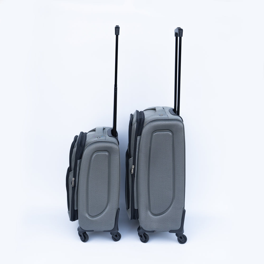 Luggage 2-piece backpack set gray(No password lock)