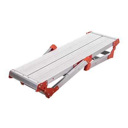 Aluminum workbench, large-sized step stool, foldable portable workbench