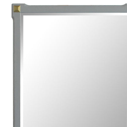 House Beatrice Pearl Gray Finished Mirror