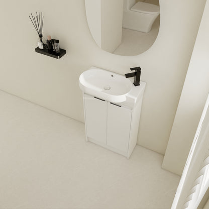 23" Freestanding Bathroom Vanity with Sink, Soft Close Doors