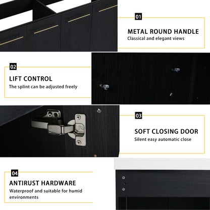 60 Inch Freestanding Bathroom Vanity (Without Top Sink)-BVB09260BCT