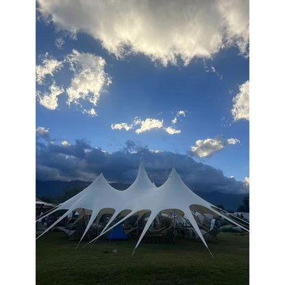 SAM&HAIBEI Thincker Canvas Waterproof Portable Tarp Multifunctional Outdoor Camping Traveling Awning Backpacking Tarp Shelter Rain Tarp,Big tarp for Family Active or Out Active. 289㎡ space Largr tarp.