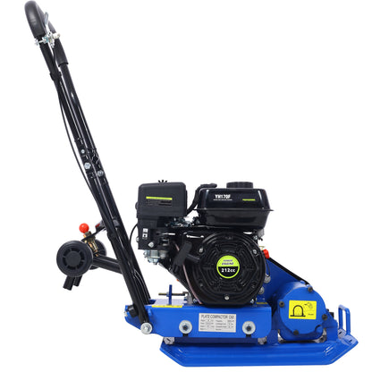 212cc 6.5HP  5600VPM  Gas Vibration Compaction Force 20 x 14 inch Plate Compactor w/Built-in Wheel,EPA compliant