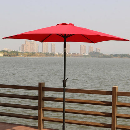 9' Pole Umbrella With Carry Bag, Red