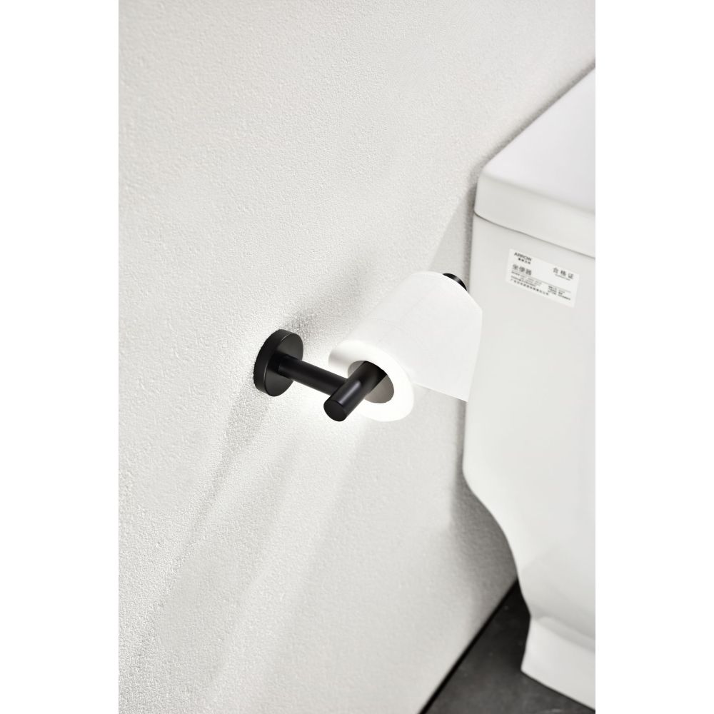 Toilet Paper Holder for Bathroom 2 Pack Tissue Holder Dispenser SUS304 Stainless Steel RUSTPROOF Toilet Roll Holder Wall Mount Matte Black