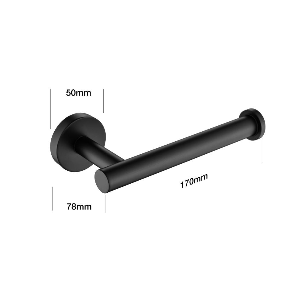 Toilet Paper Holder for Bathroom 2 Pack Tissue Holder Dispenser SUS304 Stainless Steel RUSTPROOF Toilet Roll Holder Wall Mount Matte Black