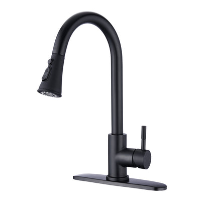 Pull Down Kitchen Faucet with Sprayer Stainless Steel Brushed Nickel