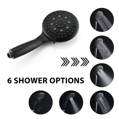 Classic High Pressure Single Handle 6-Spray Patterns Rain shower Head with Handheld Shower (Valve Included)