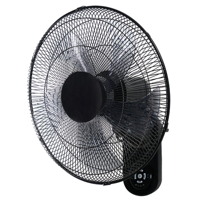 Simple Deluxe 20 Inch High Velocity 3 Speed, Black Wall-Mount Fan