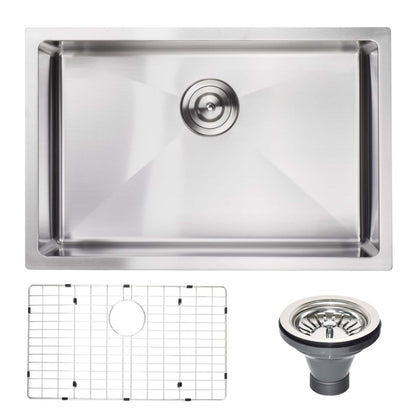 32" L X 18" W Undermount Kitchen Sink With Sink Grid