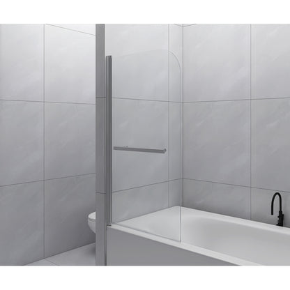 Goodyo 31"X55" Bathtub Screen Framless Shower Door Tempered Glass Shower Panel