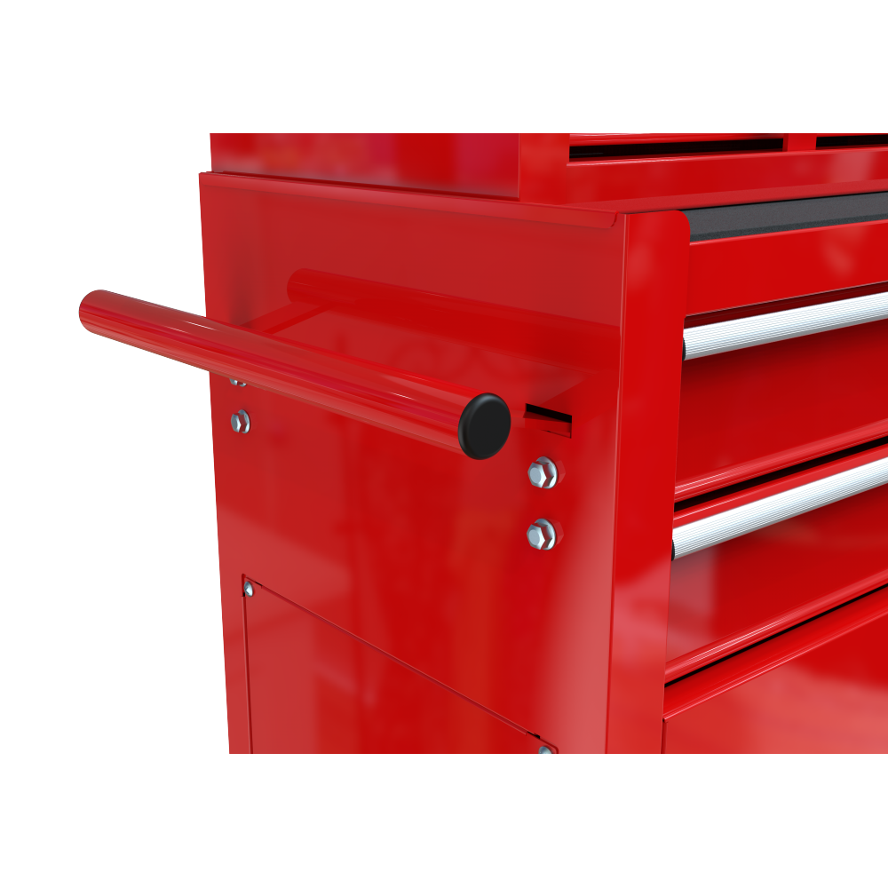 High Capacity Rolling Tool Chest with Wheels and Drawers, 8-Drawer Tool Storage Cabinet--RED