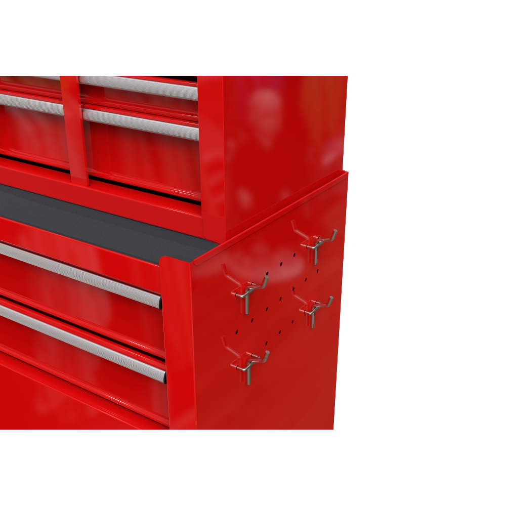 High Capacity Rolling Tool Chest with Wheels and Drawers, 8-Drawer Tool Storage Cabinet--RED