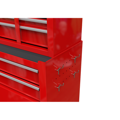 High Capacity Rolling Tool Chest with Wheels and Drawers, 8-Drawer Tool Storage Cabinet--RED
