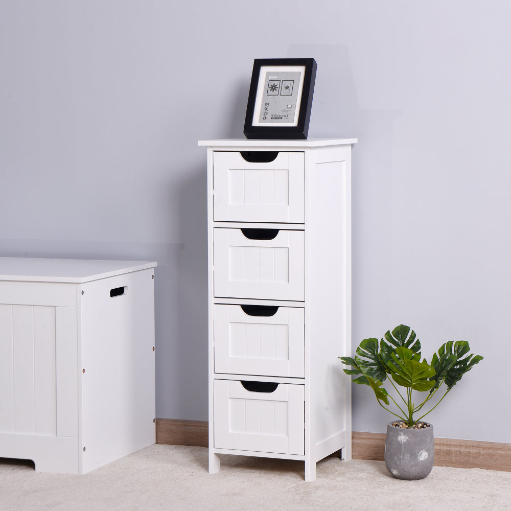 Bathroom Floor Storage Cabinet with 2 Doors Living Room Wooden Cabinet with 6 Shelves 15.75 x 11.81 x 66.93 inch