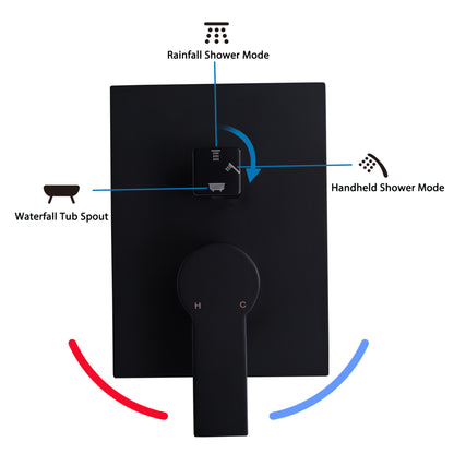 12inch Shower System With Handheld Shower Head