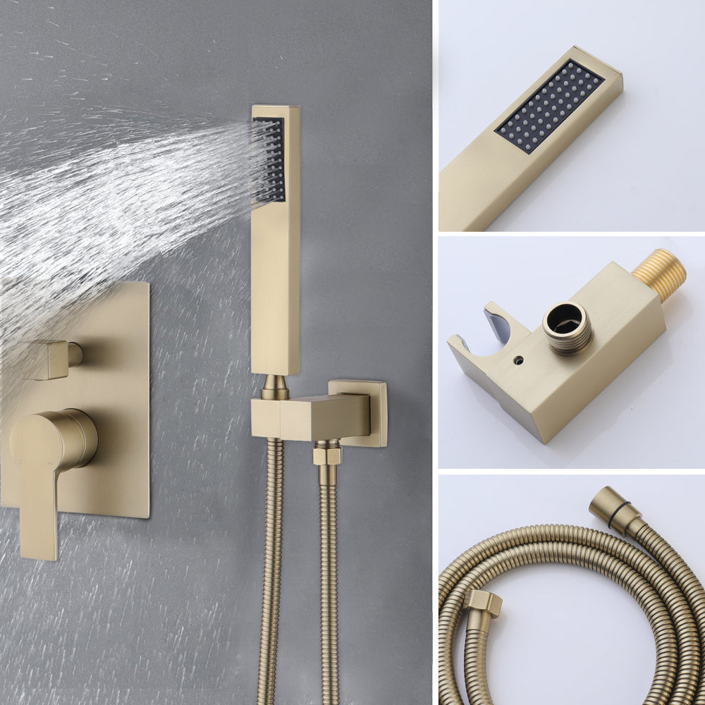 12inch Shower System With Handheld Shower Head