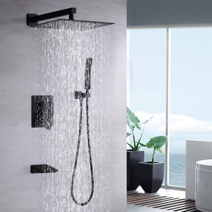 10inch Wall Mounted Rainfall Shower Head System Shower Faucet