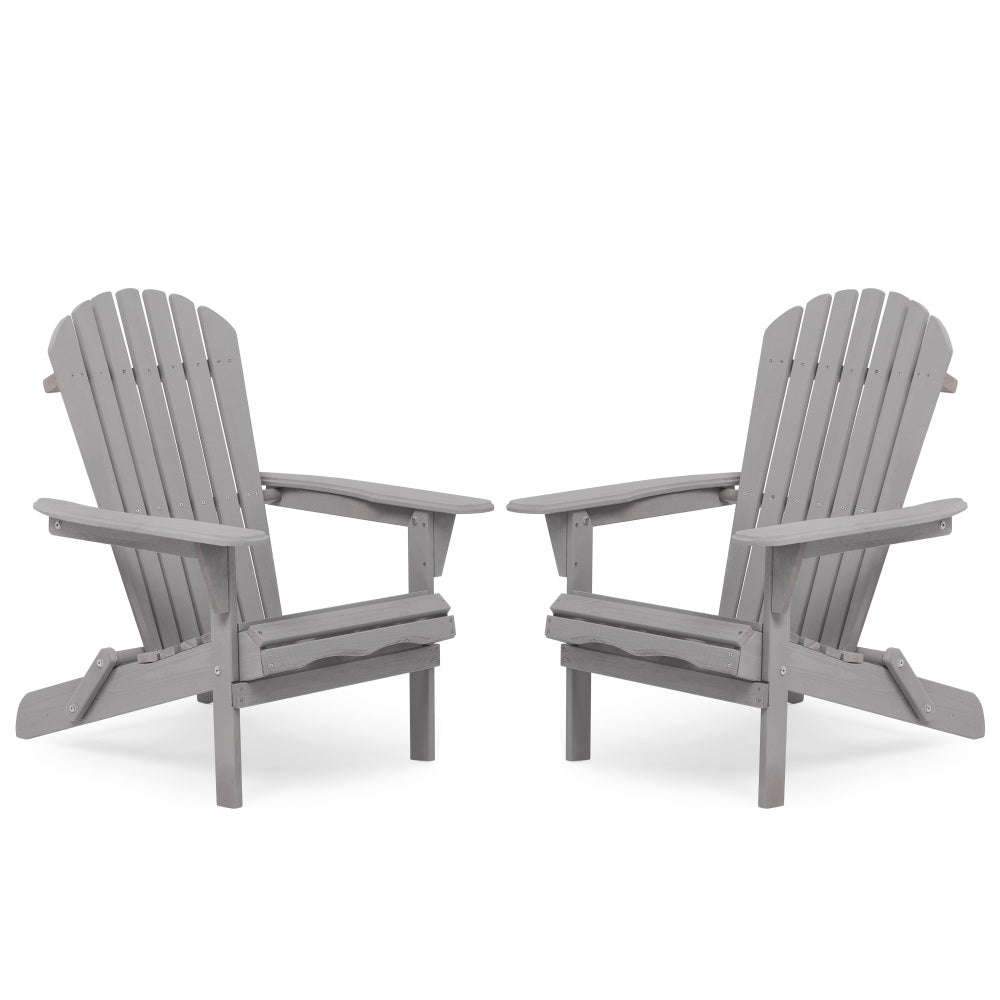 Wooden Outdoor Folding Adirondack Chair Set of 2 Wood Lounge Patio Chair for Garden,Garden, Lawn, Backyard, Deck, Pool Side, Fire Pit,Half Assembled,