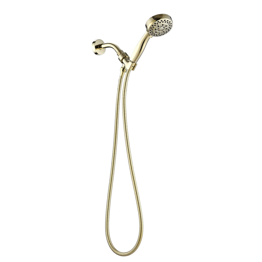 Handheld Shower Head with Hose High Pressure Shower Heads, Gold