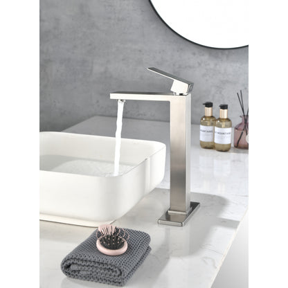 Waterfall Spout Bathroom Faucet,Single Handle Bathroom Vanity Sink Faucet