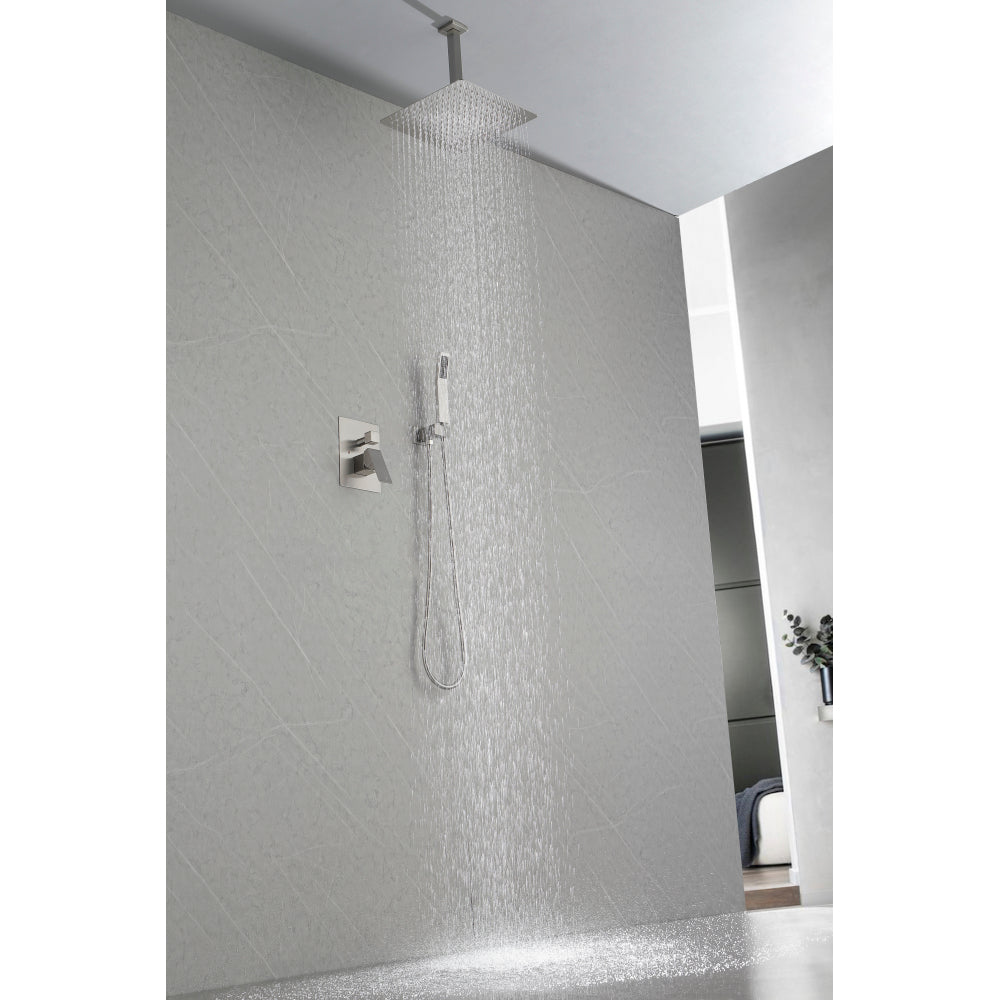 Rain Shower Head High Pressure Rainfall Showerhead Water Saving