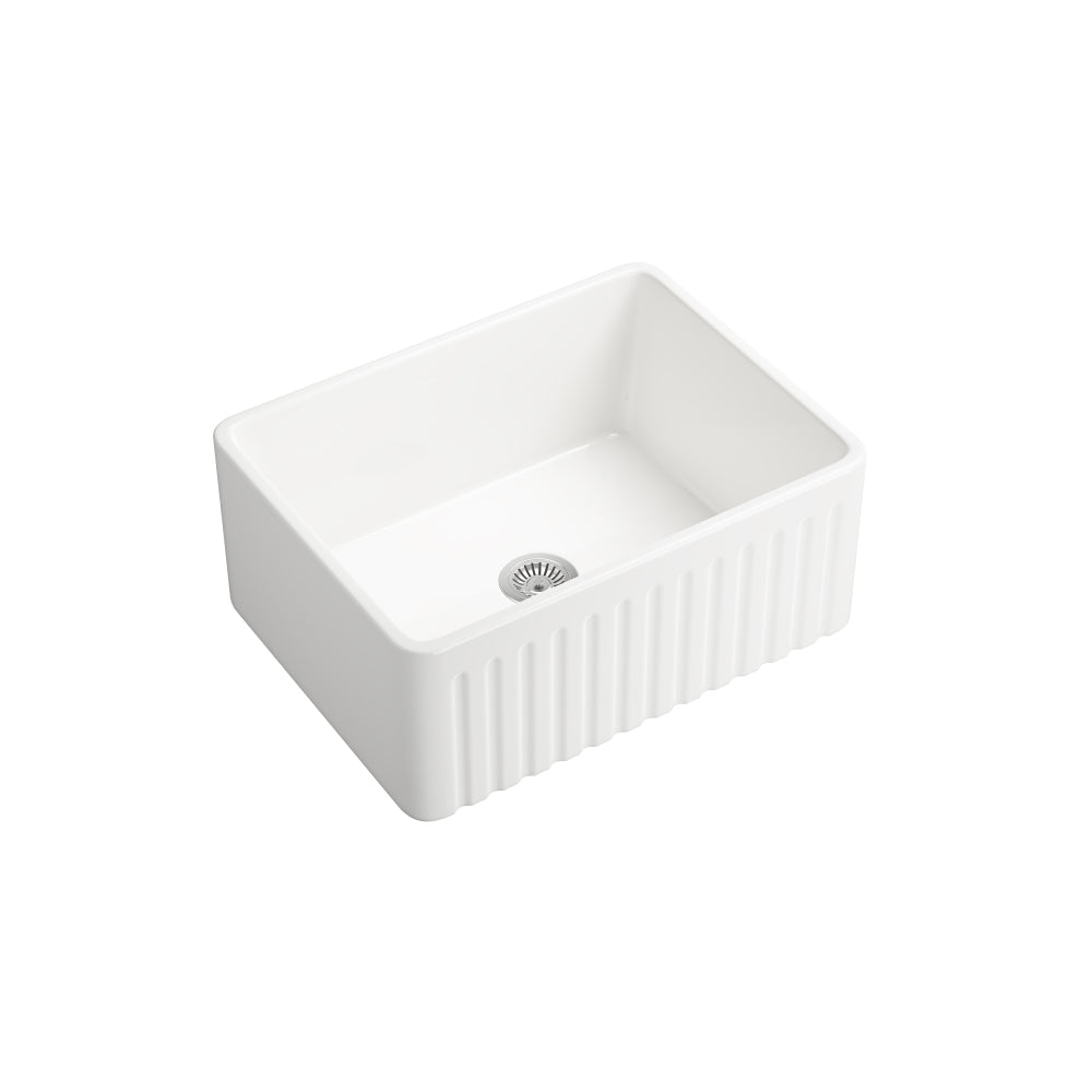 Inch  White Farmhouse Sink Deep Apron Sink Undermount Farmhouse Kitchen Sink Single Farm Sink