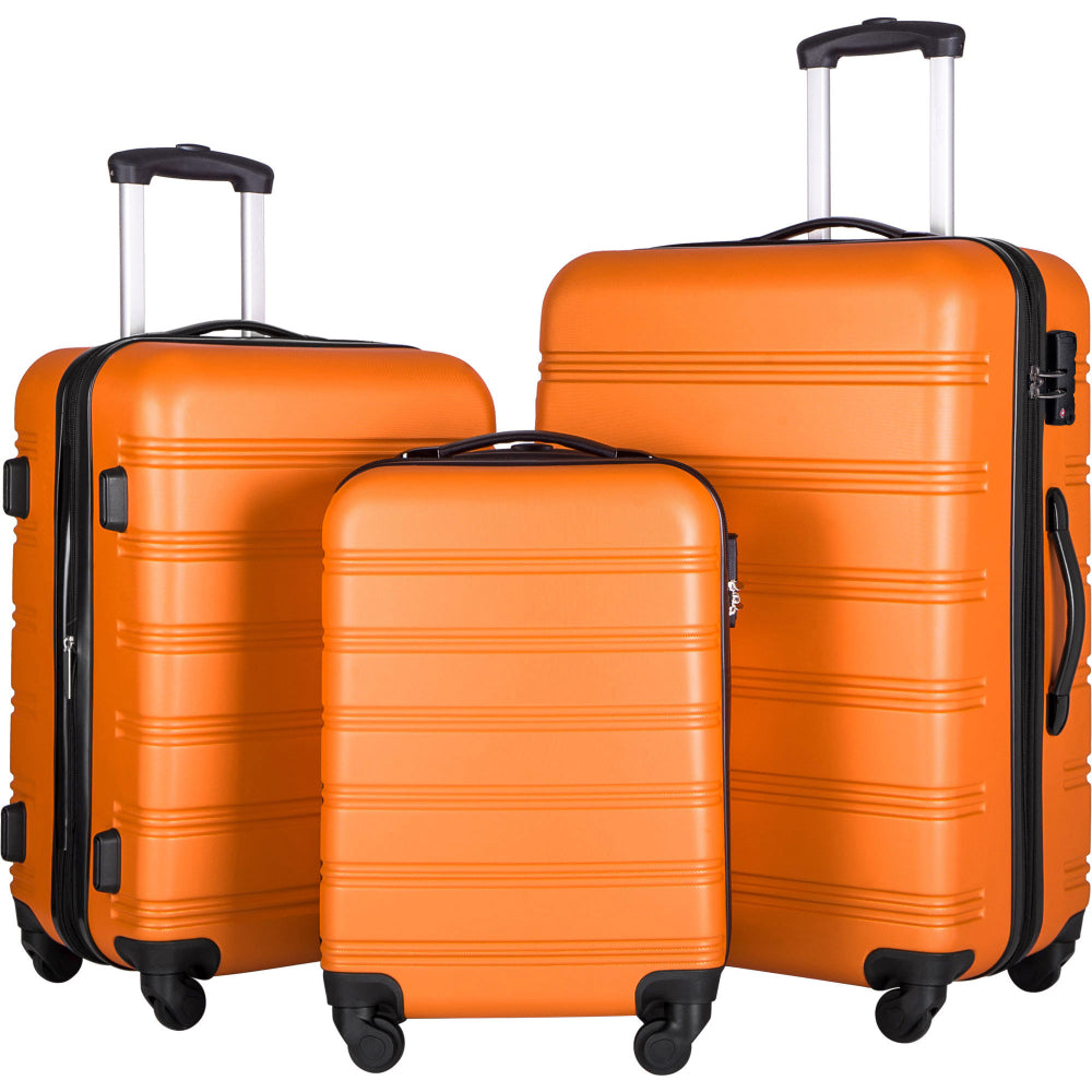 Hardshell Luggage Sets 3 pcs Spinner Suitcase with TSA Lock Lightweight-20"+24"+28" Luggages