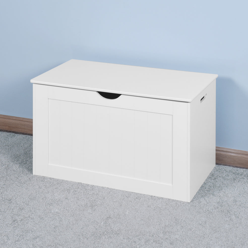 Bathroom Floor Storage Cabinet with Double Door Adjustable Shelf, White