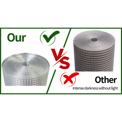48inx100ft 1/4 in 23 Gauge Hardware Cloth Welded Cage Wire Chicken Fence mesh Rolls Square Chicken Wire Netting Raised Garden Rabbit Fence Snake Fencing Rodent Animals