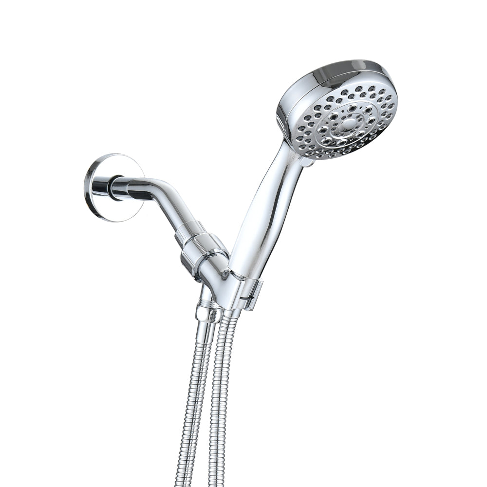 5 Mode Adjustable Settings Handheld Shower Head with Hose High Pressure Shower Heads