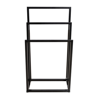 Metal Freestanding Towel Rack 3 Tiers Hand Towel Holder Organizer for Bathroom Accessories, Black